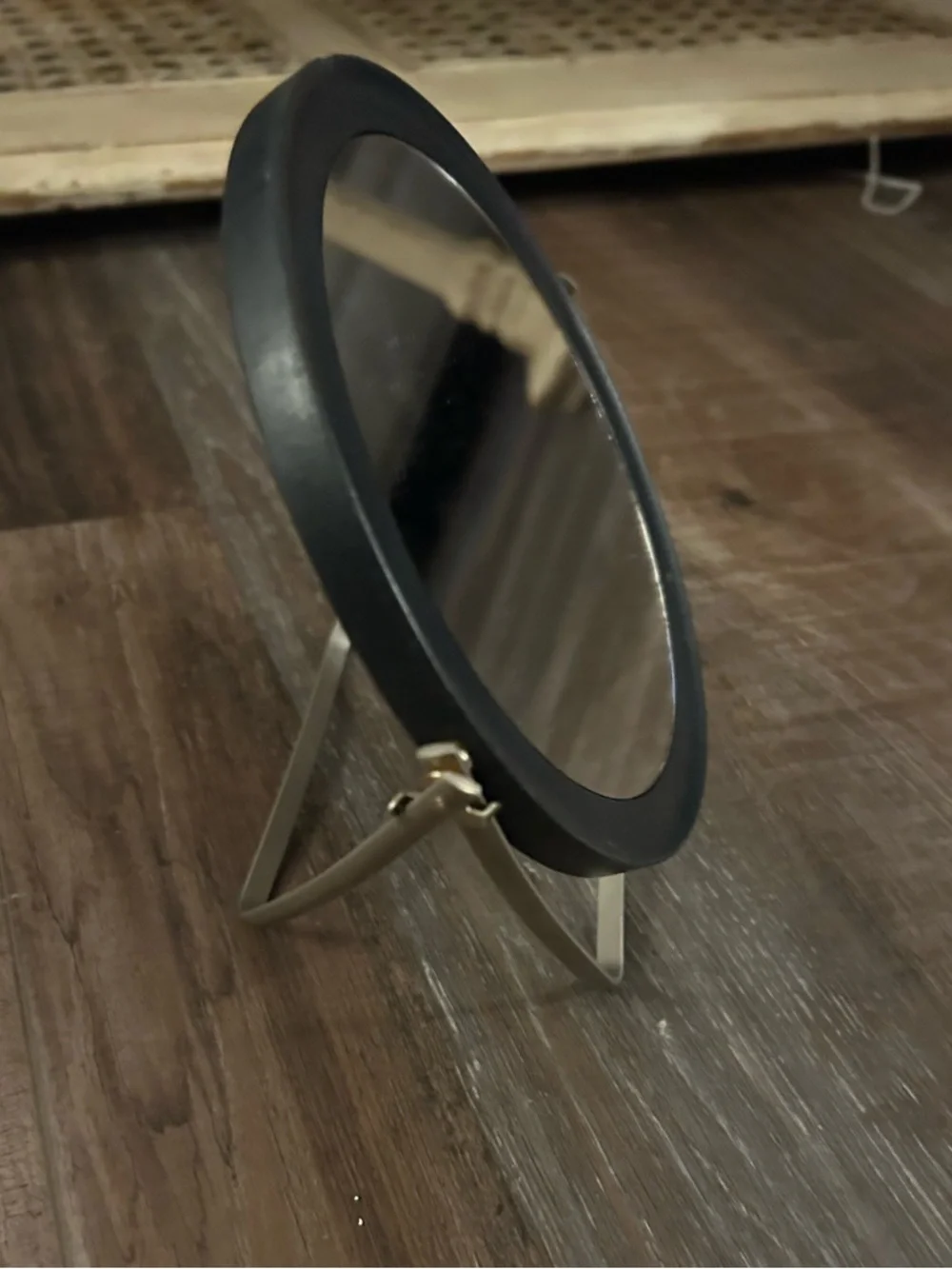 Vintage 2-Sided shaving Make-Up Mirror adjustable Stand magnifying